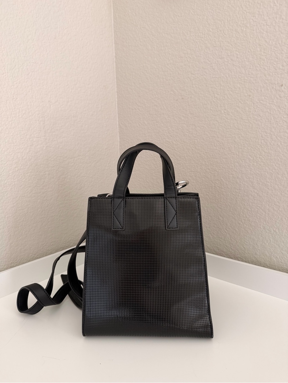 Kenzo Black Embossed Tiger Mini Briefcase Shoulder Bag - Picture 3 of 6